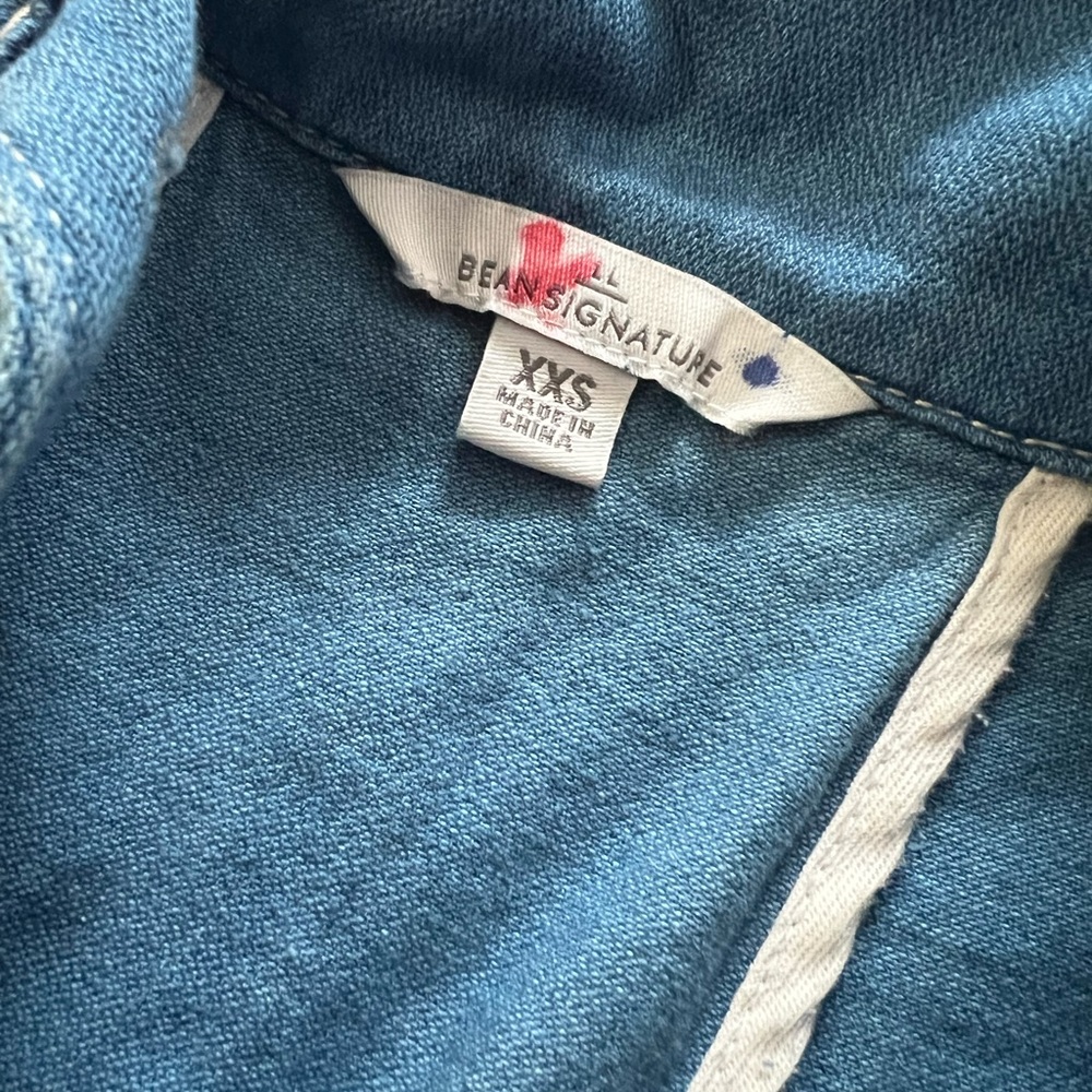 LL Bean Signature Chambray Jacket - Picture 3 of 3